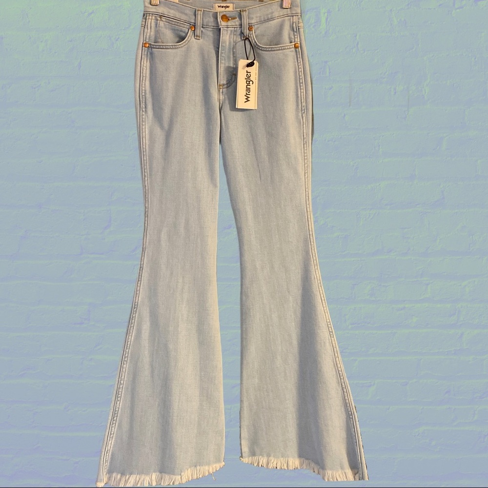 Free People for Wrangler High Rise Flare Jeans - Picture 2 of 5
